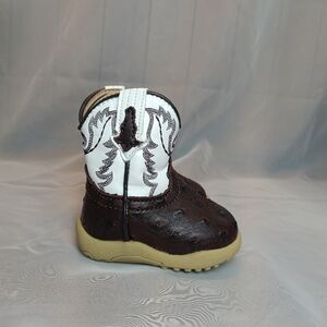 Roper Boys Cowbaby Bumps Round Toe Mid Calf Boots Infant Size 2